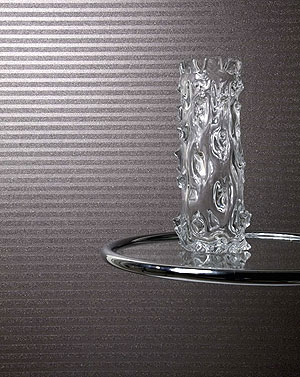 Omexco Mica Mineral Tapeten beige silber metallic waagerechte Streifen Tapete online kaufen
