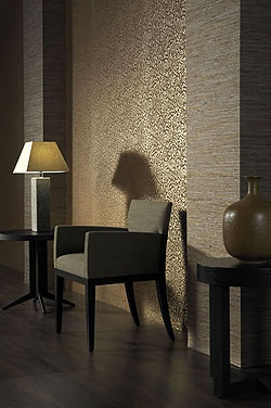 Luxus Grastapete 54 Muster braun mit goldenem Glanz im Online Shop kaufen