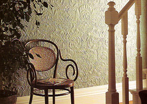 Lincrusta Stil Tapete grün oliv Linkrusta wallpaper 06 online kaufen