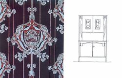 Tapete zur Zeit des Jugendstil