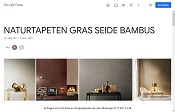 Naturtapeten Gras Seide Bambus