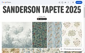 Tapeten aus England Sanderson Tapete 2025