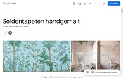 Seidentapeten handgemalt