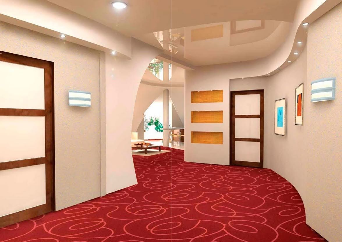 Teppichboden Meterware 4m breit rot gemustert Design Lano in Berlin oder online kaufen
