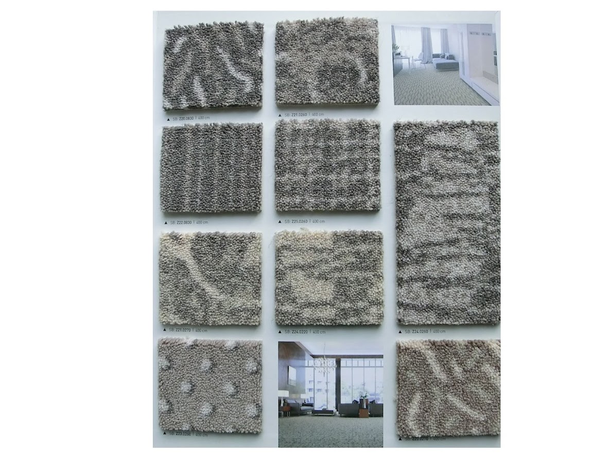 Teppichboden Meterware 4m breit Kombination in hell grau gemustert Design Lano in Berlin oder online kaufen