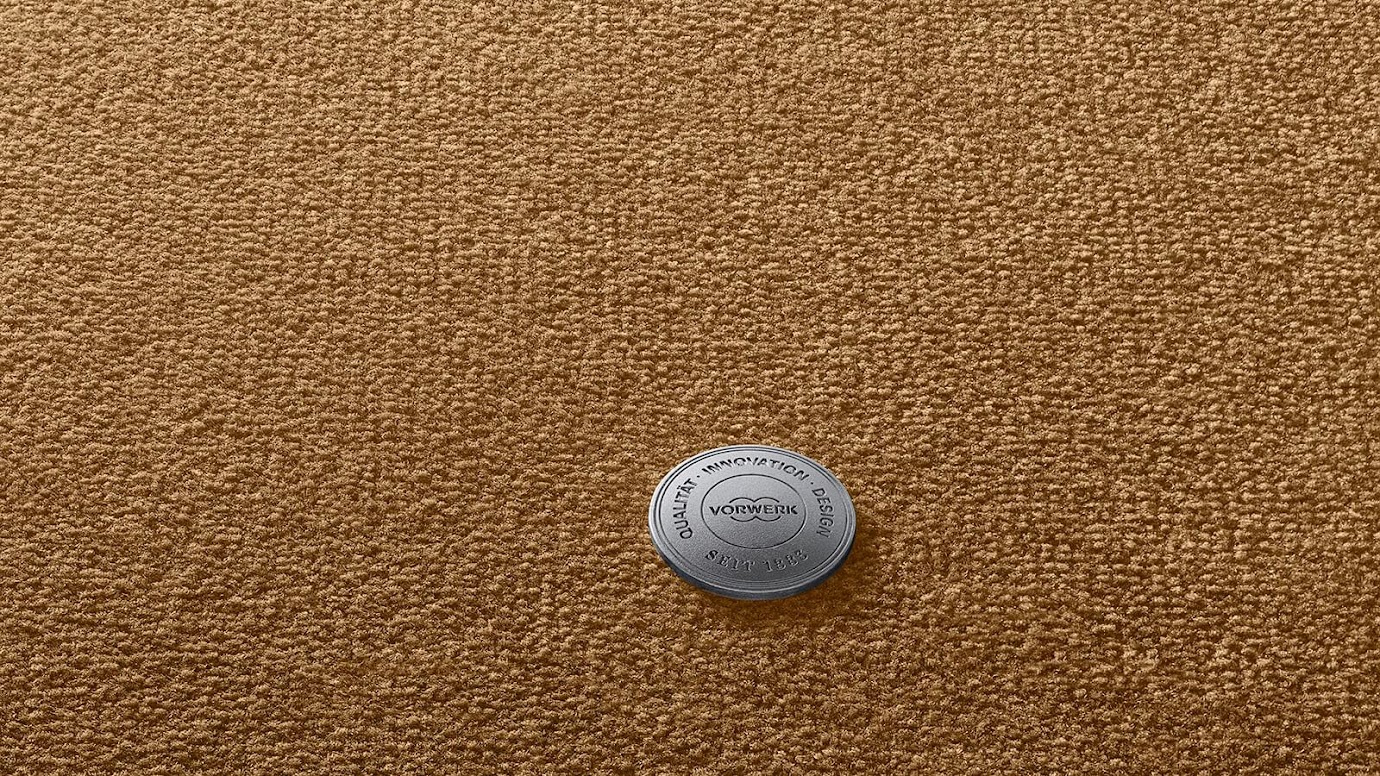 Teppichboden Auslegware Schlinge uni senffarben Meterware Vorwerk in Berlin kaufen