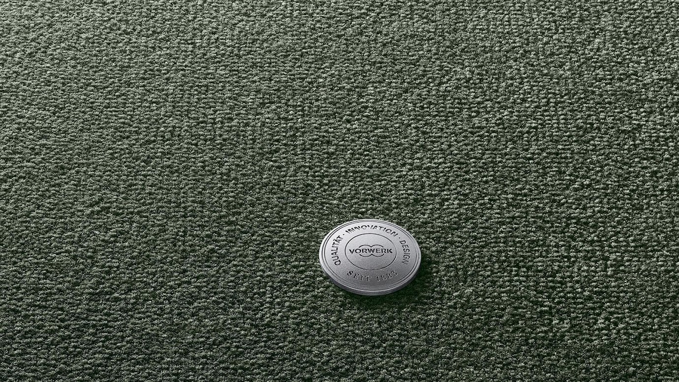 Teppichboden Auslegware Schlinge uni grün Meterware Vorwerk in Berlin kaufen