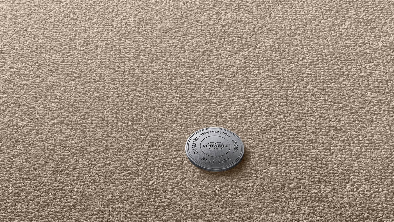 Teppichboden Auslegware Schlinge uni creme beige Meterware Vorwerk in Berlin kaufen