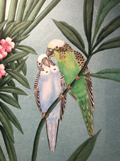 Renovieren mit Tapeten - Seidentapete von deGournay Detail