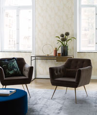 Raumbild Wohnzimmer - Tapeten Idee Engblad Lounge Luxe Whistler aus Berlin Deutschland