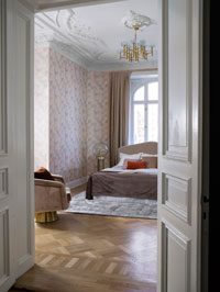 Raumbild Schlafzimmer - Tapeten Idee Engblad Lounge Luxe Pigalle aus Berlin Deutschland