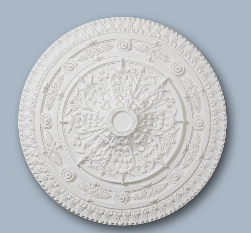 Decken Stil Rosette gold weiss handgemalt aus Berlin online kaufen