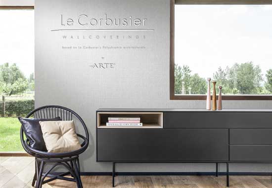 Le Corbusier tapeten Arte Muster mit Punkten online kaufen