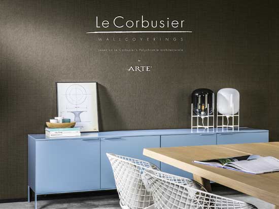 Le Corbusier tapeten Arte Muster mit Punkten online kaufen