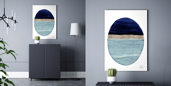 Fotodruck Tapete als Wandbild Wasser Strand Meer blau türkis braun weiß aus Berlin online bestellen
