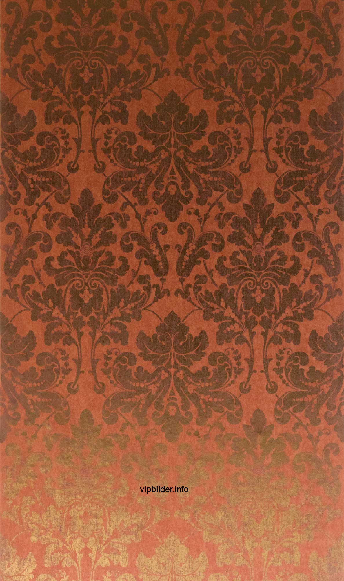 Omexco Luxus Stil Tapete Palazzo metallic Ornamente rot gold online kaufen